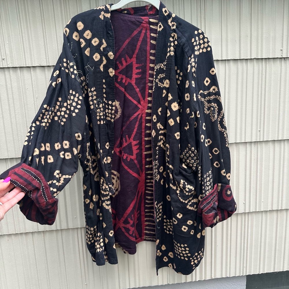Vintage Batik Fully Reversible Jacket - image 1